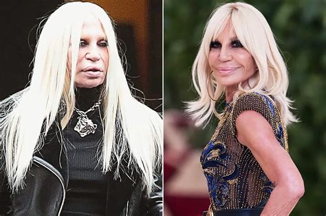 creative director of versace|donatella versace without make up.